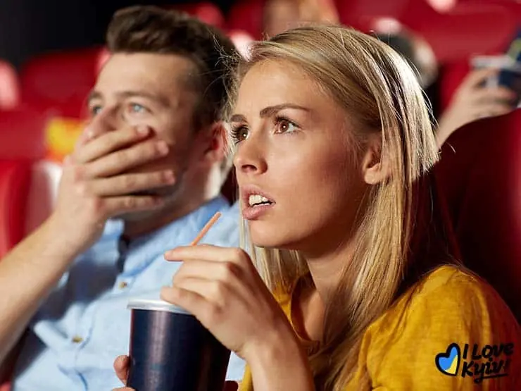 Couple at movies