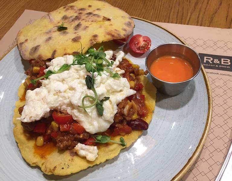 The Mexican Breakfast served at Roast and Brew in Kyiv